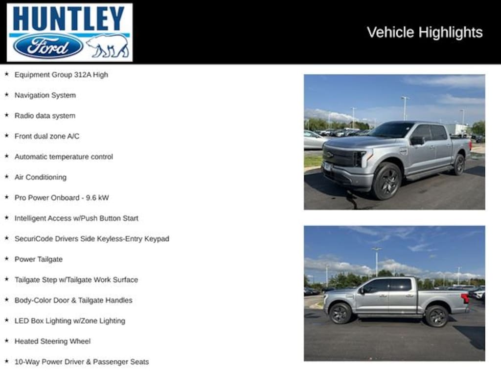 Used 2023 Ford F-150 Lightning XLT Truck
