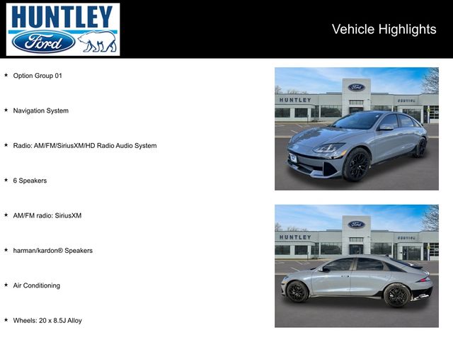 Used 2023 Hyundai IONIQ 6 SEL with VIN KMHM34AC4PA022611 for sale in Huntley, IL