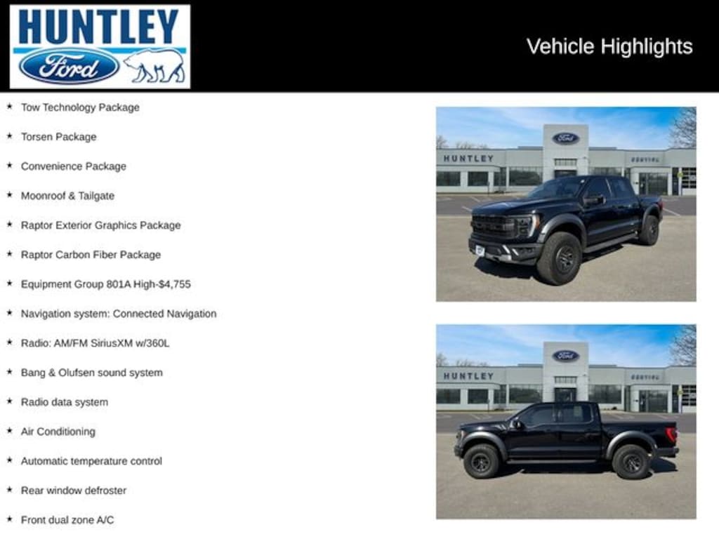 Used 2022 Ford F-150 Raptor Truck