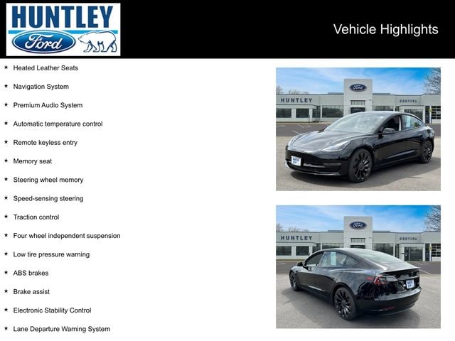 Used 2021 Tesla Model 3 Base with VIN 5YJ3E1EC1MF001592 for sale in Huntley, IL