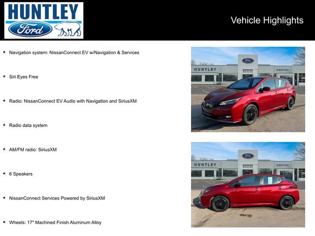 Used 2025 Nissan Leaf SV PLUS with VIN 1N4CZ1CV4SC560479 for sale in Huntley, IL