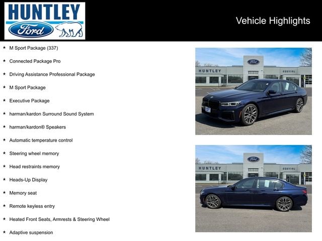 Used 2021 BMW 7 Series 750i with VIN WBA7U2C05MCG39215 for sale in Huntley, IL