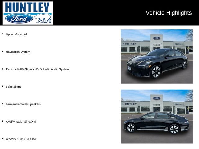 Used 2024 Hyundai IONIQ 6 SE with VIN KMHM24AC5RA077560 for sale in Huntley, IL