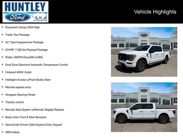 Certified 2023 Ford F-150 XLT with VIN 1FTFW1ED3PFA63742 for sale in Huntley, IL