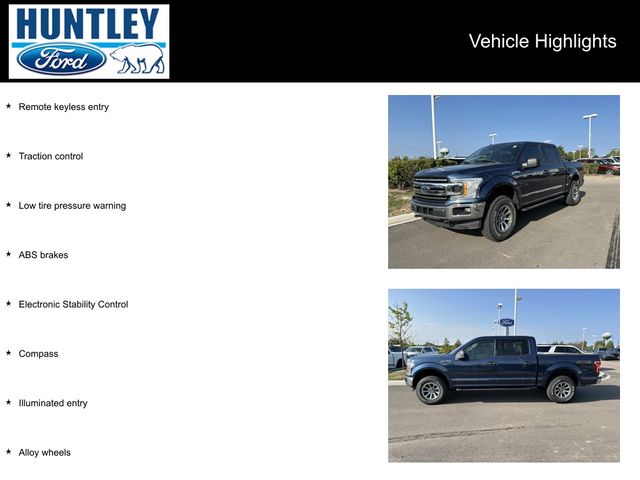 Used 2018 Ford F-150 XLT with VIN 1FTEW1EG1JFD16764 for sale in Huntley, IL