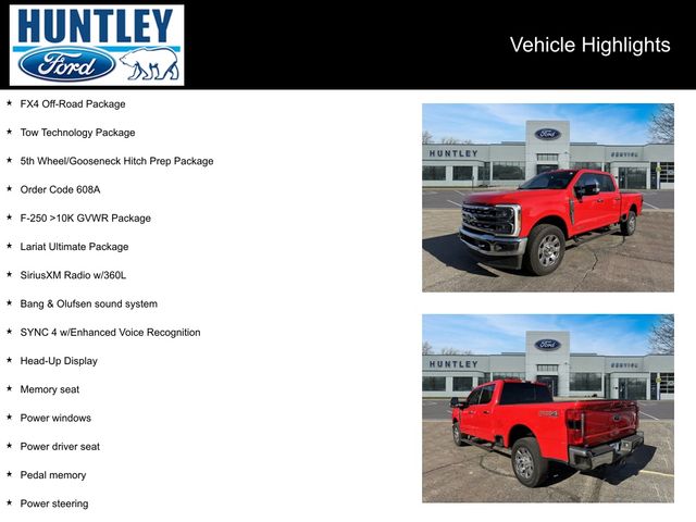 Certified 2023 Ford F-250 Super Duty Lariat with VIN 1FT8W2BM3PEC81009 for sale in Huntley, IL