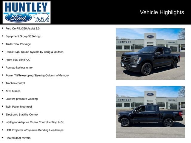 Certified 2023 Ford F-150 Lariat with VIN 1FTFW1E82PKD55229 for sale in Huntley, IL