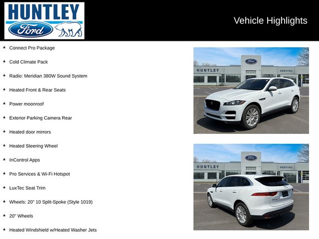 Used 2020 Jaguar F-Pace Premium with VIN SADCJ2FX2LA621379 for sale in Huntley, IL