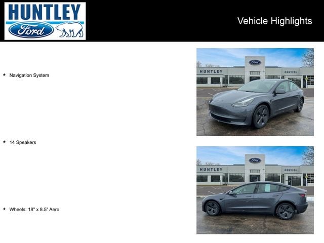 Used 2023 Tesla Model 3 Long Range with VIN 5YJ3E1EB4PF477833 for sale in Huntley, IL