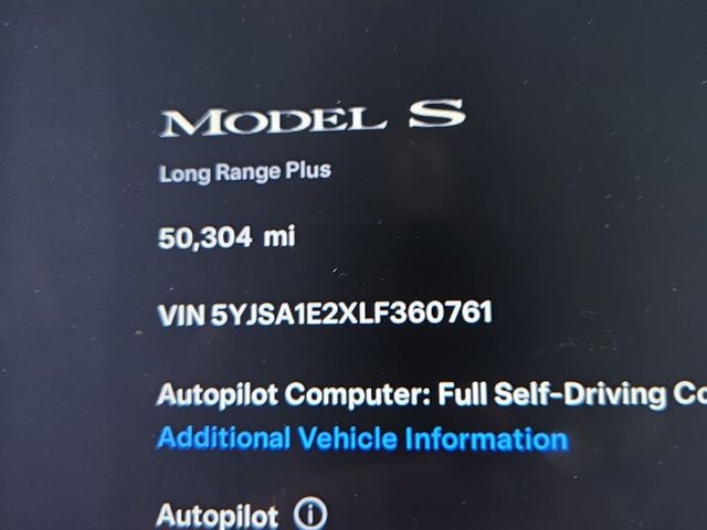 2020 Tesla Model S Long Range Plus photo 3