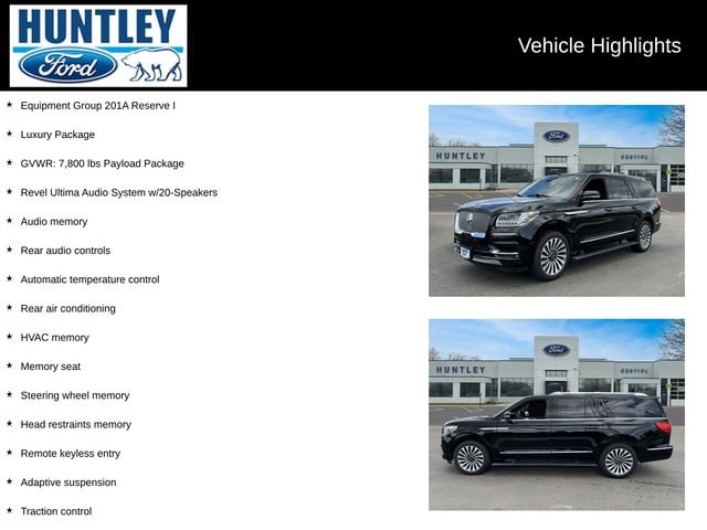 Used 2021 Lincoln Navigator Reserve L with VIN 5LMJJ3LT4MEL00988 for sale in Huntley, IL