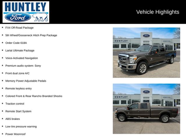 Used 2016 Ford F-350 Super Duty Lariat with VIN 1FT8W3BT8GEC23491 for sale in Huntley, IL