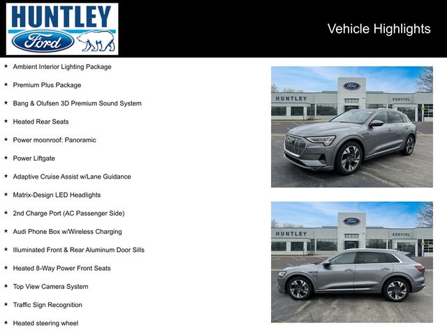 Used 2022 Audi e-tron Premium Plus with VIN WA1LAAGE2NB011766 for sale in Huntley, IL