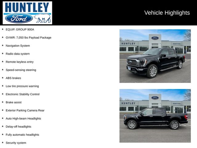 Certified 2022 Ford F-150 Limited with VIN 1FTFW1E87NFB46588 for sale in Huntley, IL