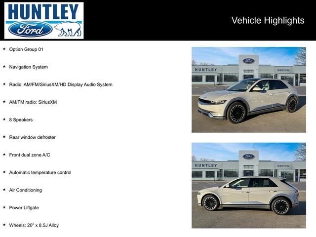 Used 2024 Hyundai IONIQ 5 Limited with VIN KM8KRDDFXRU239755 for sale in Huntley, IL