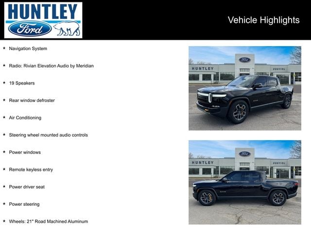 Used 2022 Rivian R1T Adventure with VIN 7FCTGAAA2NN011043 for sale in Huntley, IL