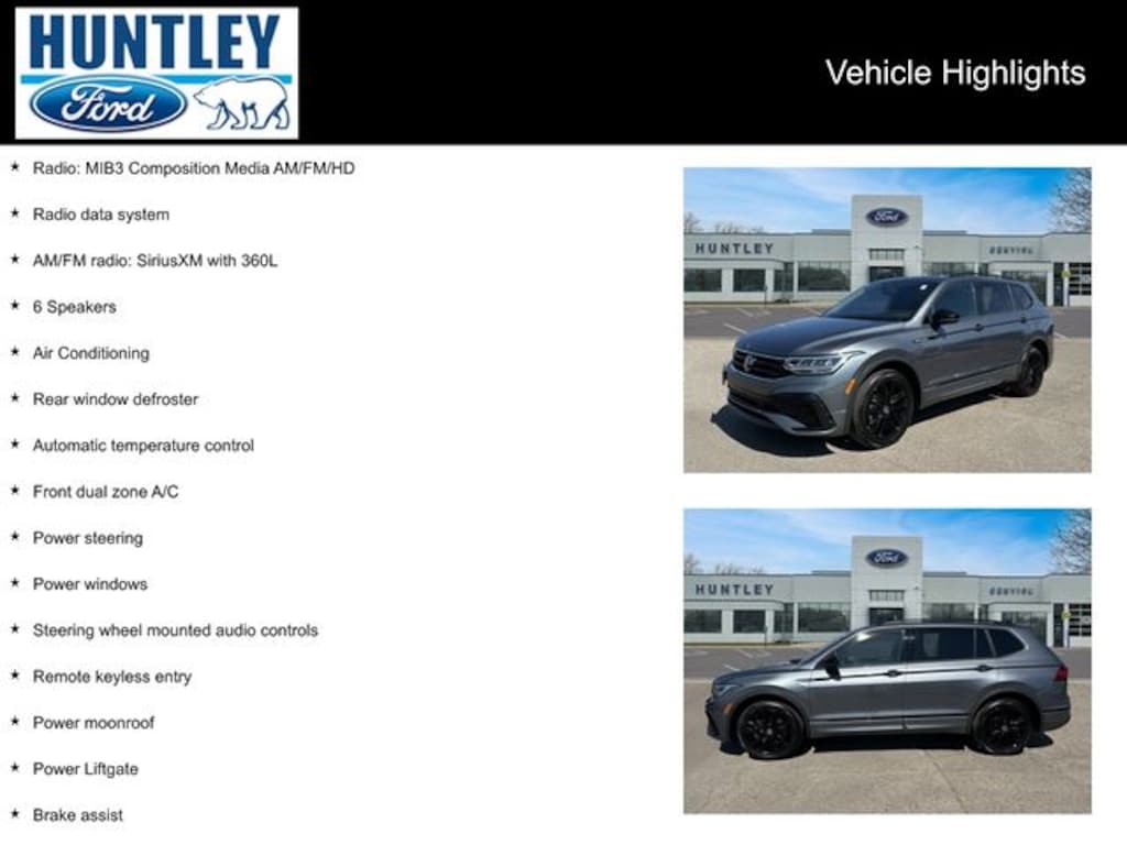 Used 2022 Volkswagen Tiguan 2.0T SE R-Line Black SUV