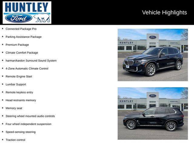 Used 2024 BMW X5 40i with VIN 5UX23EU04R9S61520 for sale in Huntley, IL