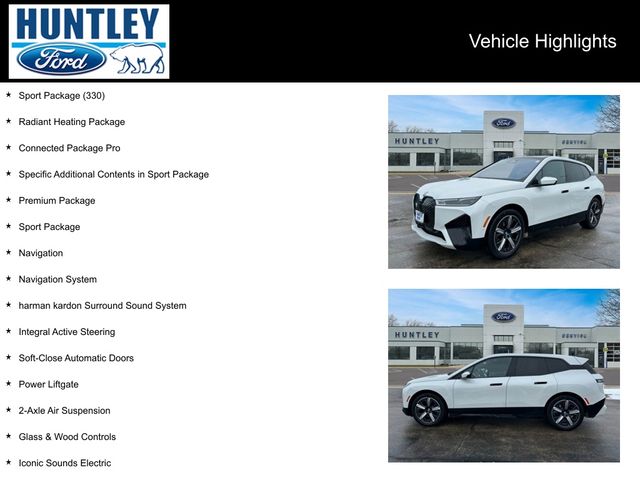Used 2023 BMW iX Base with VIN WB523CF04PCM80430 for sale in Huntley, IL