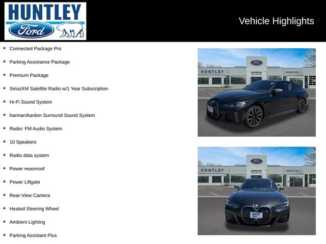 Used 2023 BMW i4 M50 with VIN WBY33AW00PFP26674 for sale in Huntley, IL