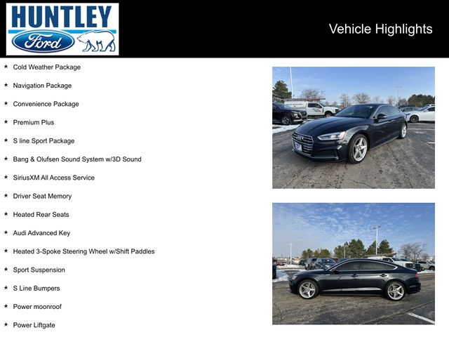 Used 2018 Audi A5 Sportback Premium Plus with VIN WAUENCF59JA073114 for sale in Huntley, IL