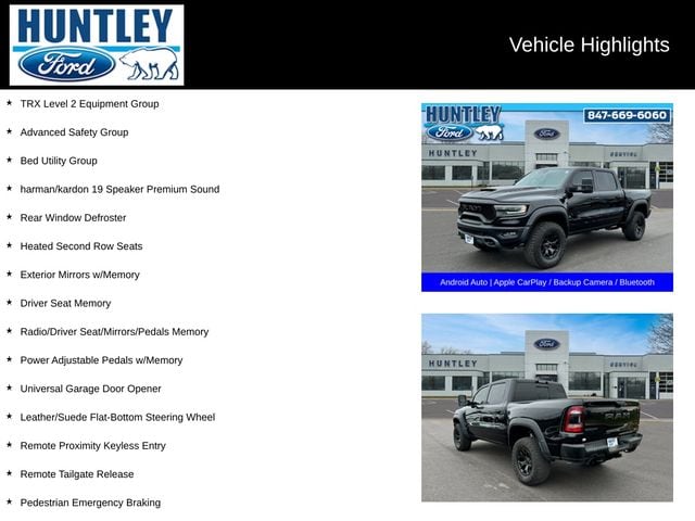 Used 2021 RAM Ram 1500 Pickup TRX with VIN 1C6SRFU90MN902738 for sale in Huntley, IL