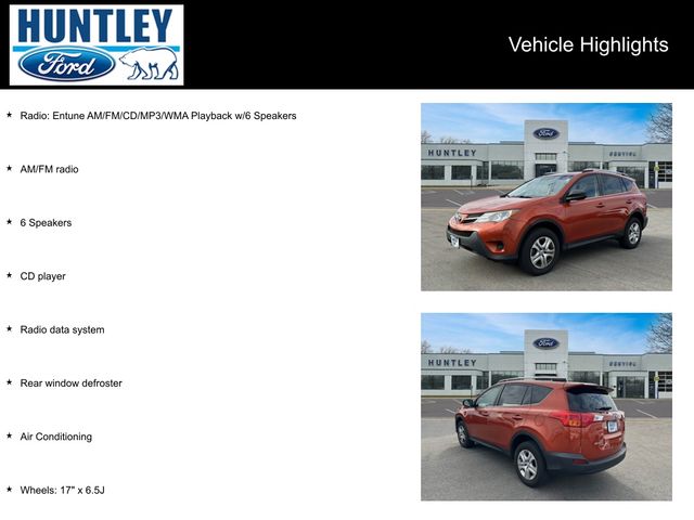 Used 2015 Toyota RAV4 LE with VIN 2T3BFREV4FW258347 for sale in Huntley, IL