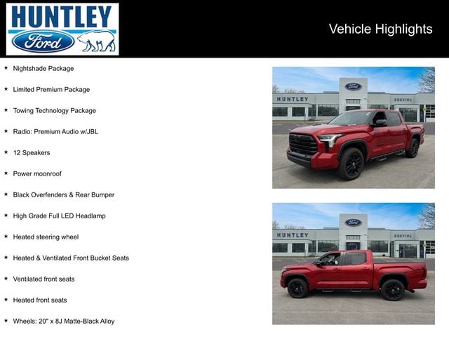 Used 2024 Toyota Tundra Limited with VIN 5TFWC5DB9RX066755 for sale in Huntley, IL
