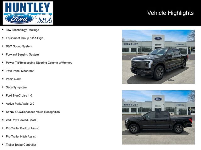 Used 2023 Ford F-150 Lightning Lariat with VIN 1FT6W1EV6PWG55998 for sale in Huntley, IL