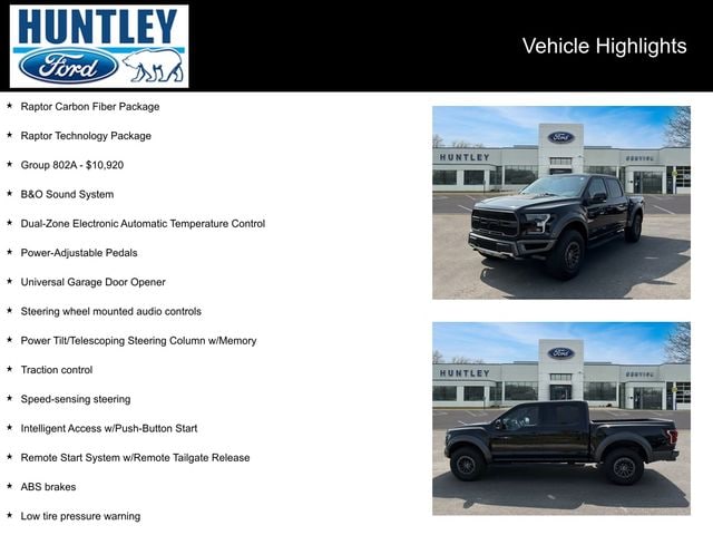 Certified 2019 Ford F-150 Raptor with VIN 1FTFW1RG0KFA17721 for sale in Huntley, IL