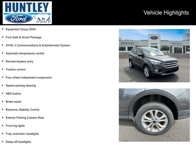 Used 2019 Ford Escape SE with VIN 1FMCU0GD5KUA59773 for sale in Huntley, IL