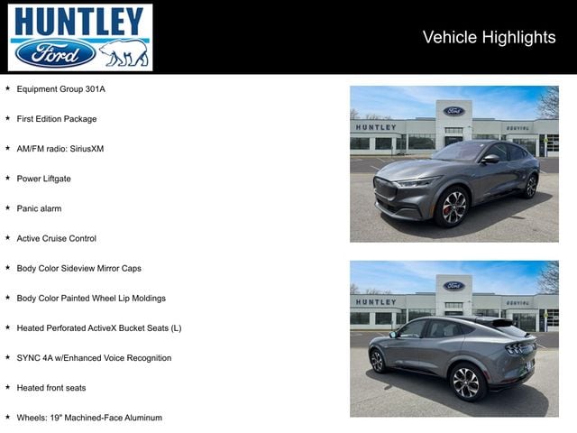 Used 2021 Ford Mustang Mach-E Premium AWD First Edition with VIN 3FMTK3SU3MMA06057 for sale in Huntley, IL