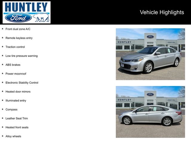 Used 2013 Toyota Avalon XLE Premium with VIN 4T1BK1EB3DU052249 for sale in Huntley, IL