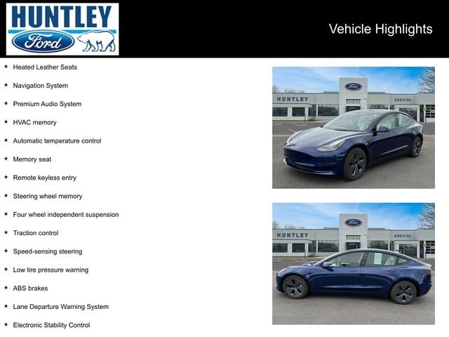 Used 2023 Tesla Model 3 Long Range with VIN 5YJ3E1EB1PF715718 for sale in Huntley, IL