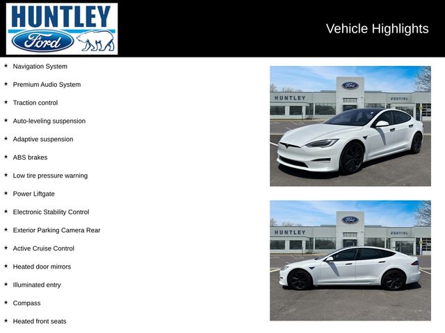 Used 2022 Tesla Model S Base with VIN 5YJSA1E53NF469253 for sale in Huntley, IL