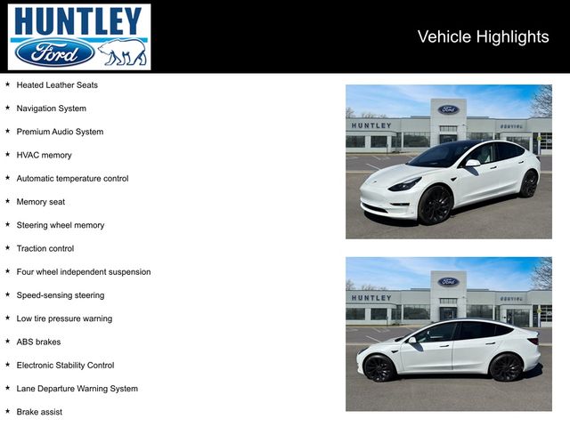 Used 2023 Tesla Model 3 Performance with VIN 5YJ3E1EC0PF492418 for sale in Huntley, IL