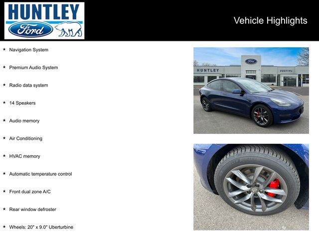 Used 2023 Tesla Model 3 Performance with VIN 5YJ3E1EC8PF469484 for sale in Huntley, IL