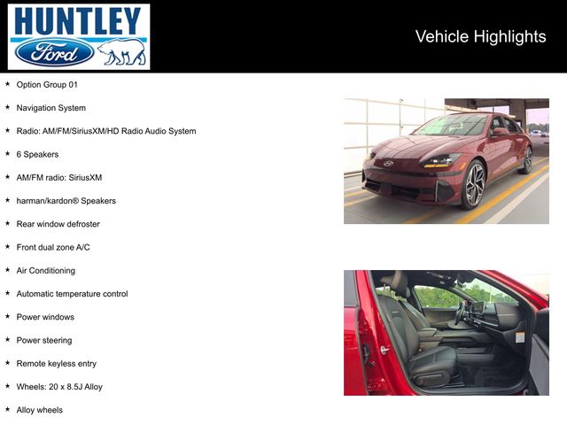 Used 2023 Hyundai IONIQ 6 SEL with VIN KMHM34AC2PA055512 for sale in Huntley, IL