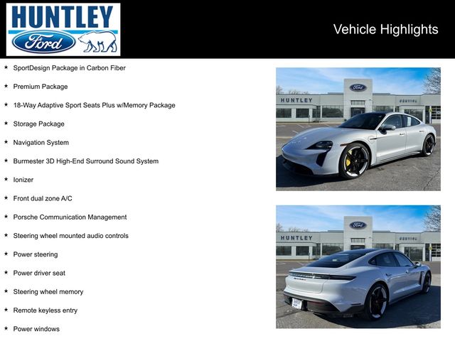 Used 2021 Porsche Taycan Turbo S with VIN WP0AC2Y10MSA63956 for sale in Huntley, IL