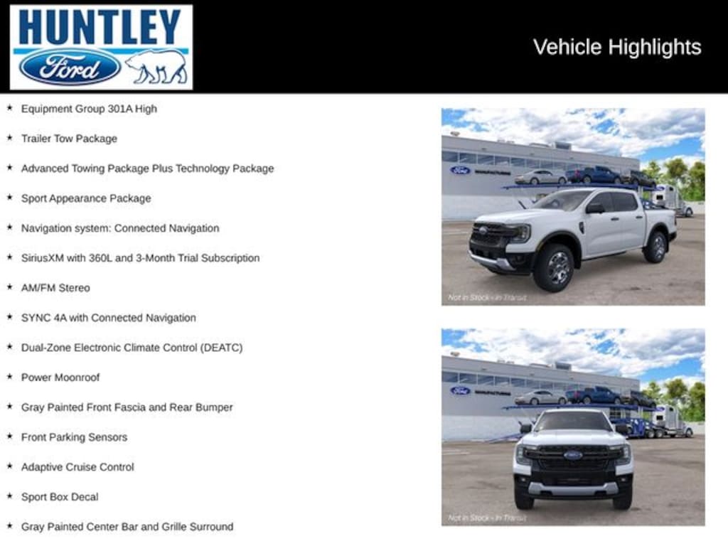 New 2026 Ford Ranger XLT Truck