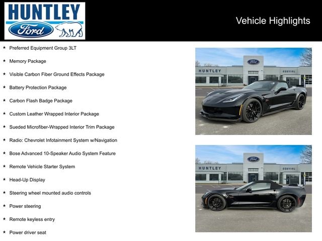 Used 2019 Chevrolet Corvette 3LT with VIN 1G1Y13D70K5119125 for sale in Huntley, IL