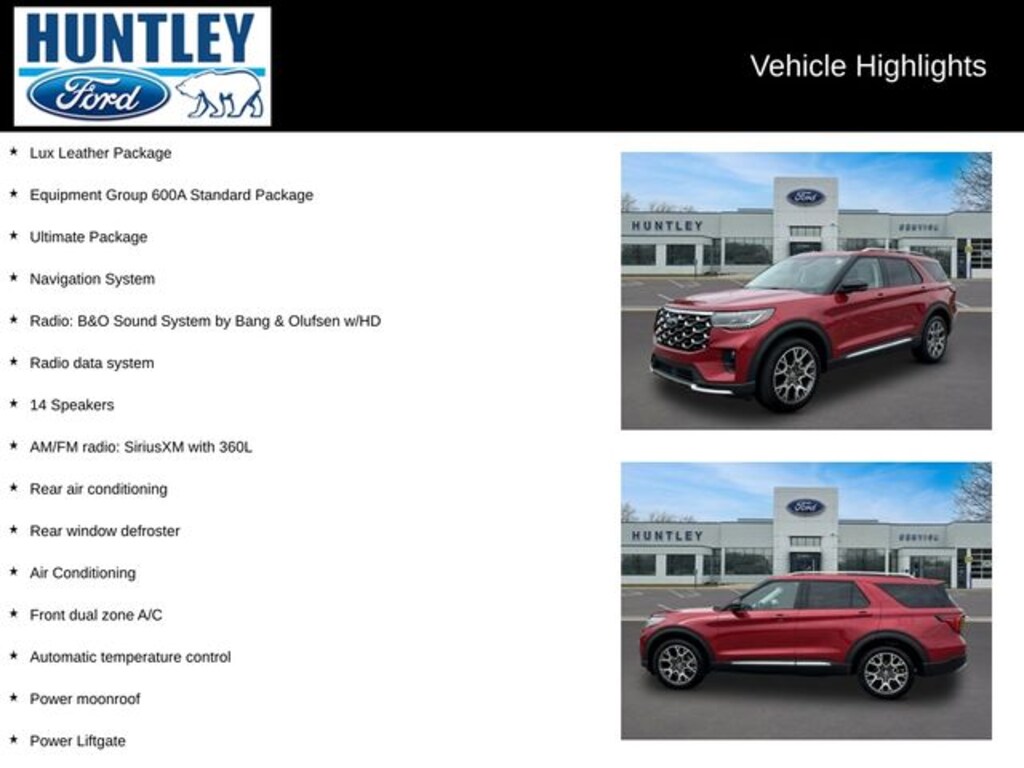 Used 2025 Ford Explorer Platinum SUV