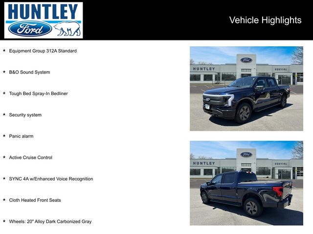 Used 2024 Ford F-150 Lightning Flash with VIN 1FTVW3L77RWG00118 for sale in Huntley, IL