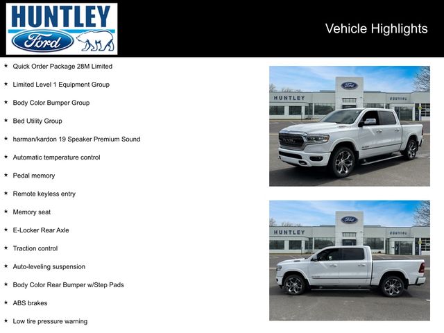 Used 2020 RAM Ram 1500 Limited with VIN 1C6SRFHM4LN261428 for sale in Huntley, IL