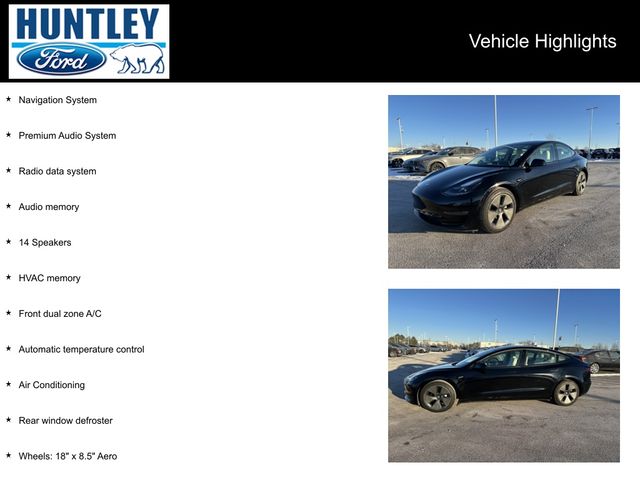 Used 2022 Tesla Model 3 Long Range with VIN 5YJ3E1EB7NF130817 for sale in Huntley, IL