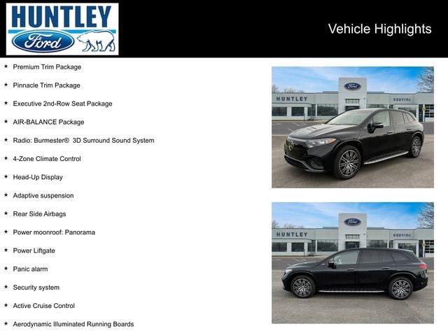 Used 2023 Mercedes-Benz EQS SUV Base with VIN 4JGDM4EB9PA012140 for sale in Huntley, IL