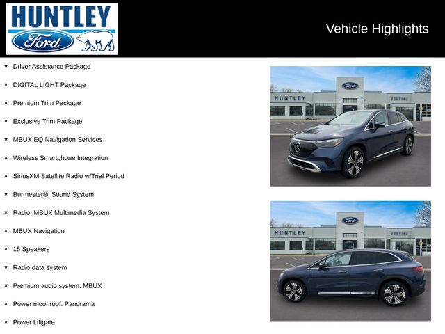 Used 2023 Mercedes-Benz EQE SUV Base with VIN 4JGGM1CB2PA027206 for sale in Huntley, IL