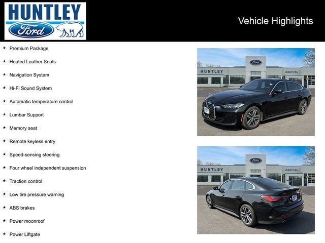 Used 2024 BMW 4 Series 430i with VIN WBA73AV03RFR51935 for sale in Huntley, IL