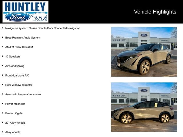 Used 2024 Nissan ARIYA Platinum+ with VIN JN1DF0CD3RM737300 for sale in Huntley, IL