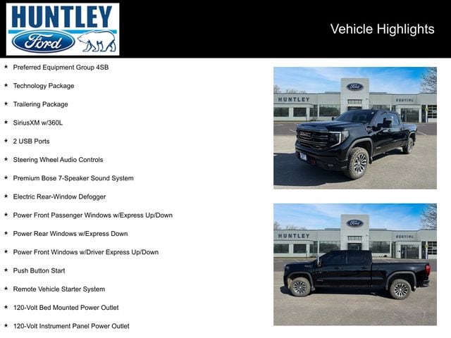 Used 2023 GMC Sierra 1500 AT4 with VIN 3GTUUEEL4PG228370 for sale in Huntley, IL